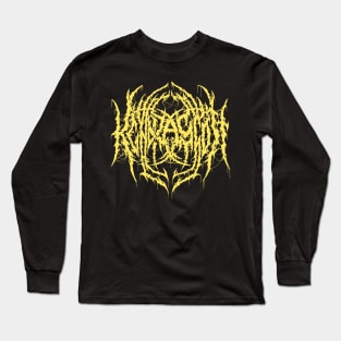 Fashion Jewelry (Bling Bling Yellow) - Death Metal Logo Long Sleeve T-Shirt